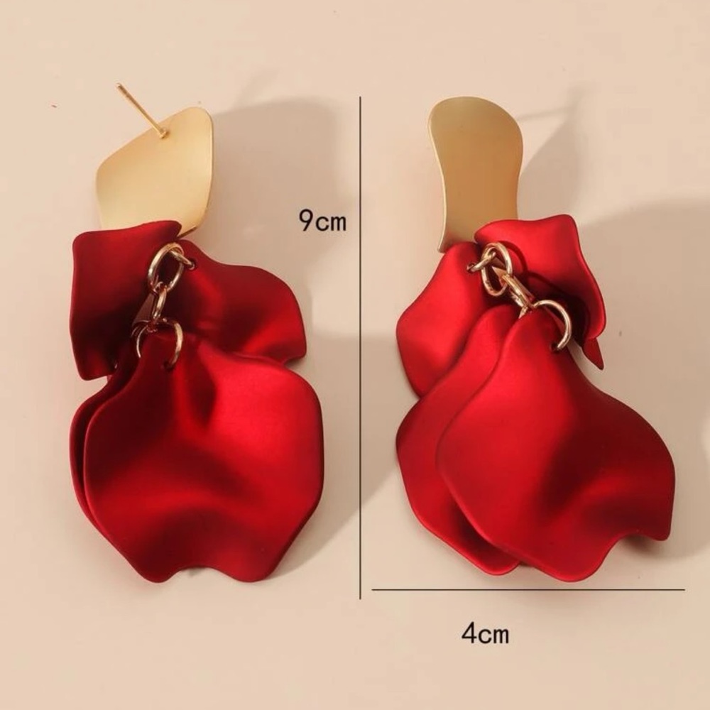 Red earrings